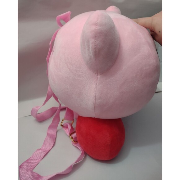 NWOT Kirby Plush 12” Plush Backpack by Bioworld Pink Two Straps Bag - Picture 2 of 12